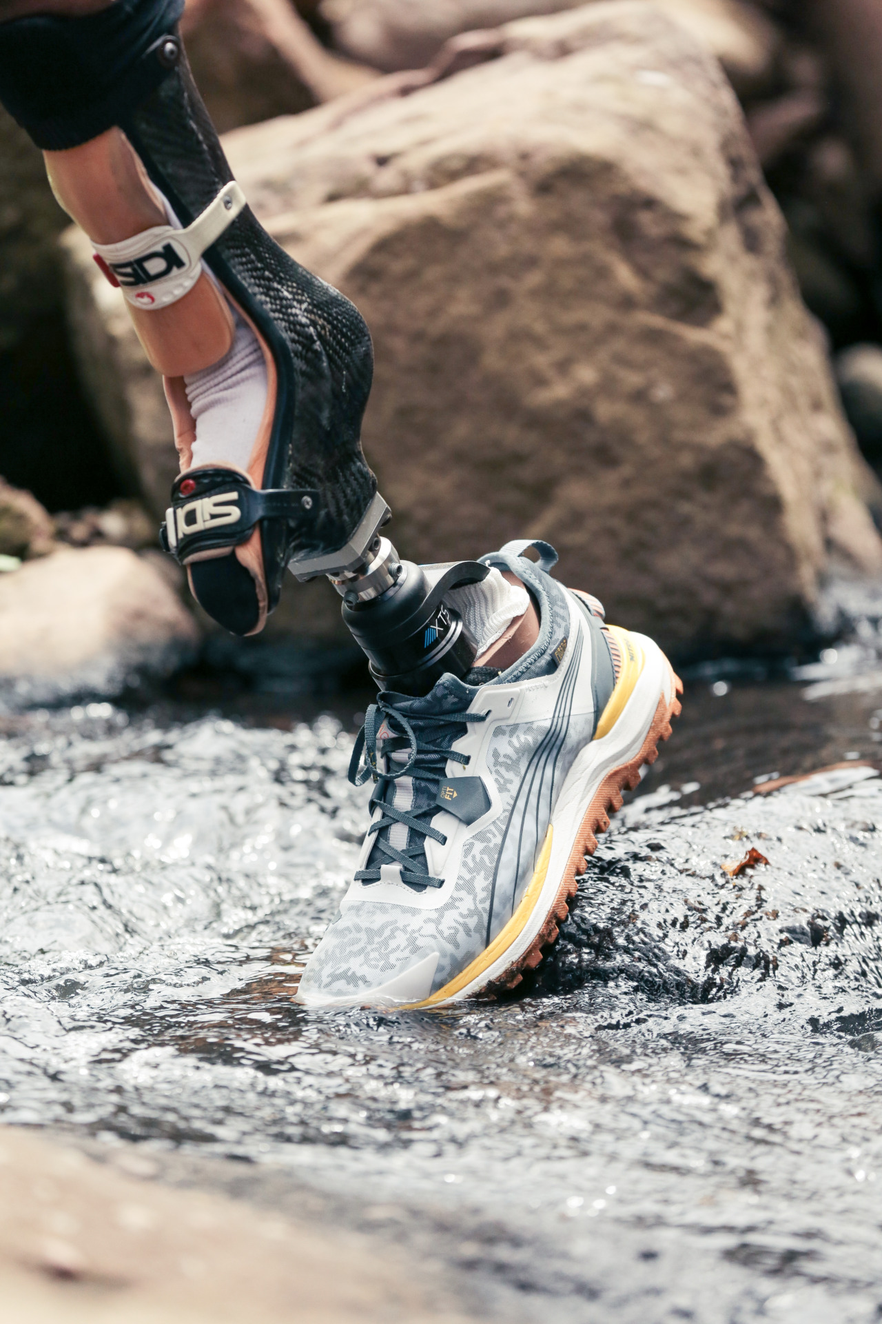 AllPro XTS walking in river